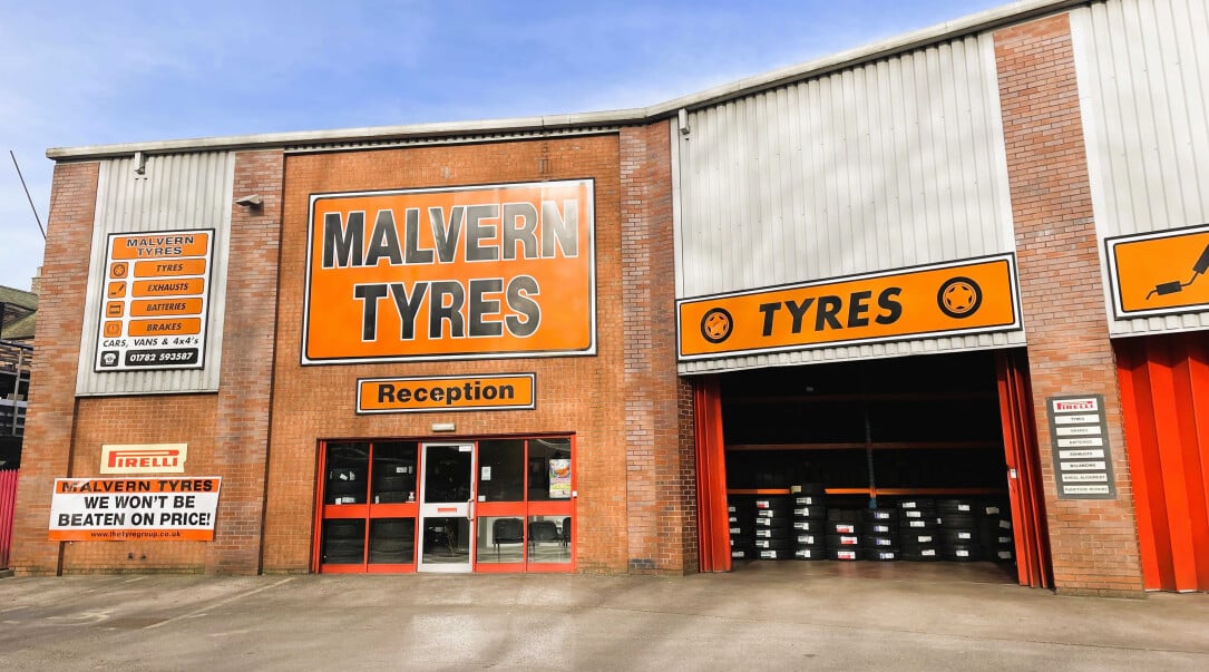 Image of the Malvern Tyres,  Stoke on Trent centre