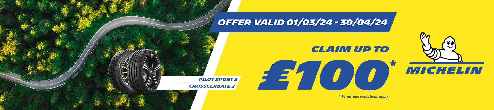 Michelin Cash Back Offer - Home page